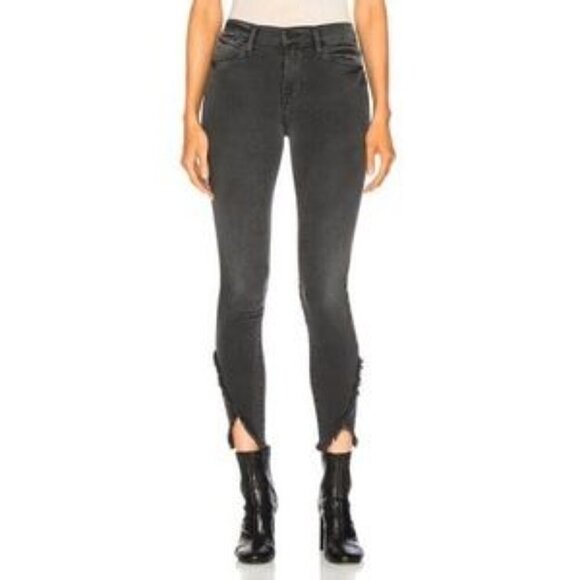 frame le high skinny quinby in black caviar size 26 - Picture 1 of 7